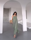 Mint Yeşili Keten Örgü Elbise Mint Yeşili Keten Örgü Elbise
