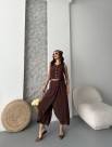 Keten Kakao Wooden Button Takım Keten Kakao Wooden Button Takım