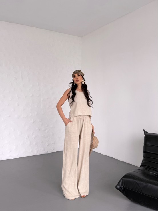 Keten Helen Plain Takım